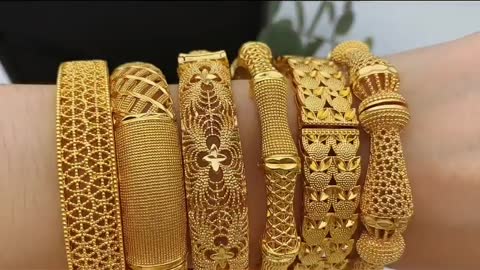 Gold bangles