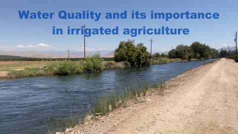 Water quality and its importance in irrigated agriculture