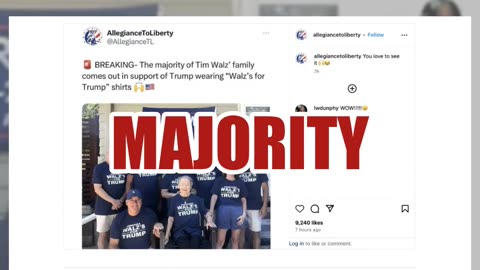 Fact Check: Photo Does NOT Prove 'Majority Of Tim Walz's Family' Supports Trump -- Dozens Of Cousins