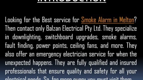 Best service for Smoke Alarm in Melton