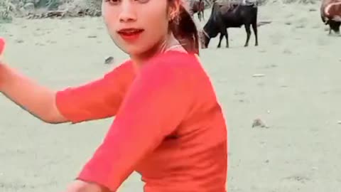 Nepali Girl Dancing in Bhojpuri song just for fun