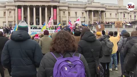 Ukraine Invasion: Protesters gather in solidarity in London