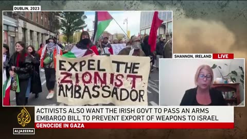 Ireland-Palestine solidarity rally: Protesters say weapons for Israel transit Ireland