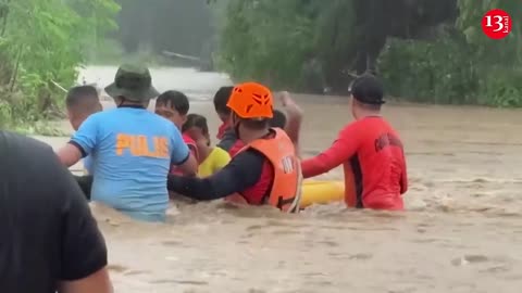 Powerful typhoon lashes northern Philippine islands, engulfing some areas with floods