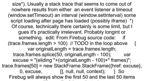 How to increase number of Call Stack entries in Google Chrome Developer Tools or Firefox