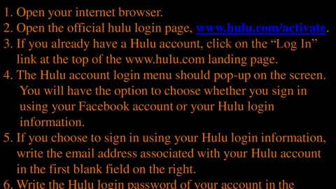 Simple Steps To Activate "HULU" At "www.hulu.com/activate"