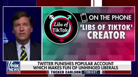 The creator of Libs of TikTok joins Tucker Carlson to discuss being suspended from Twitter