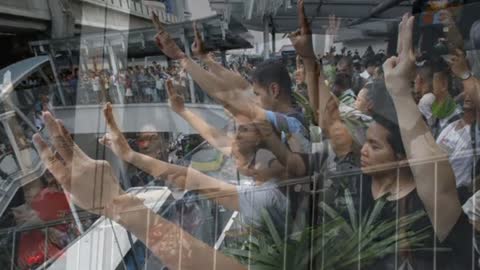 Thai Citizens Protest Using Popular "Hunger Games" Salute