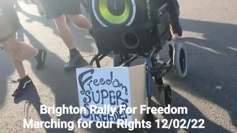 BRIGHTON UK FREEDOM MARCH 12/02/22