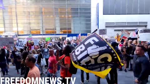 Protest Against Vax Mandate, Media Erupts Outside New York Times Building: ‘Defund The Media!’