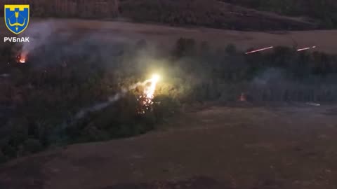 Russian Soldiers Frantically Shooting at Ukrainian Thermite Drones