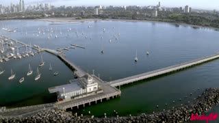 Royal Melbourne Yacht Squadron on St Kilda parade Australia