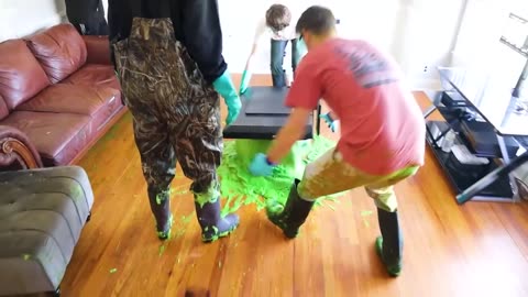 I Filled My Brother’s House With Slime & Bought Him A New One 🤑😦