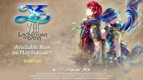 Ys VIII Lacrimosa of Dana - Launch Trailer PS5 Games