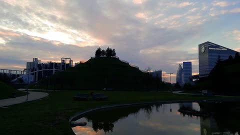 Park Nature Water Landscape Forest Sunset Flowers