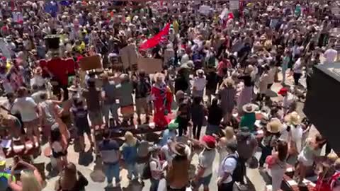 Perth freedom rally against mandatory poisonous vaccine