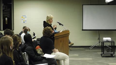 January 24, 2022 Denise Wright Speaks to the Centerville School Board