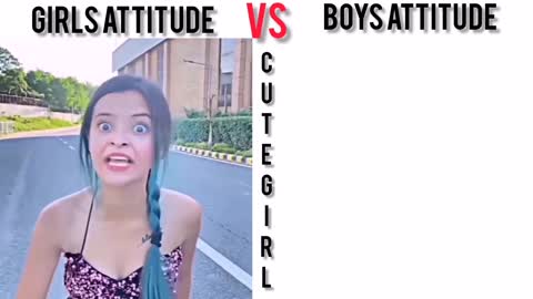 Attitude VS Boy Attitude _ Very Funny Memes Video #memes #girlvsboy #funny