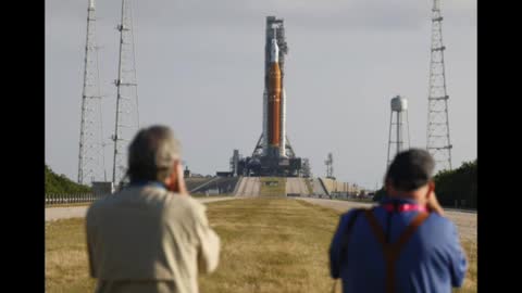 NASA Big Rocket Reaches Launchpad. Next Stop: Moon