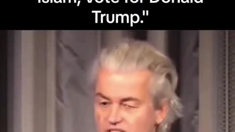 Geert Wilders Warning To America