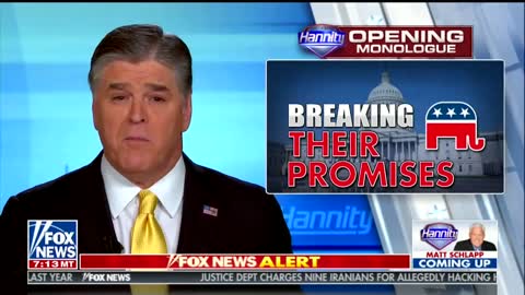 Hannity: I Wish POTUS Would Have Vetoed The Bill; GOP Got Played By Democrats