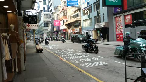 Meet the Harry Motorcycles in Tsimshatsui, Hong Kong 17.1.2021 morning