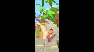 Nitro Tiny Tiger’s Gang Gameplay - Crash Bandicoot: On The Run! (Beach Jungle Level)