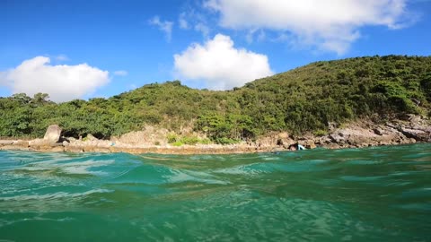 Snorkelling in Half Moon Bay 在半月灣浮潛泳捆去象鼻洞 10 July 2021