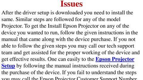 Solutions To Epson Projector Setup Issues