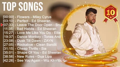 Top Songs 2023 ~ Justin Bieber, Sia, Dua Lipa, Maroon 5, Shawn Mendes, ZAYN, Tones And I