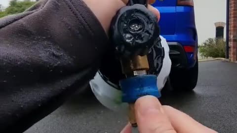 Water gun for car wash machine