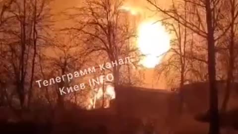 Russian army destroyed oil depot near Kalinovka south of Kiev