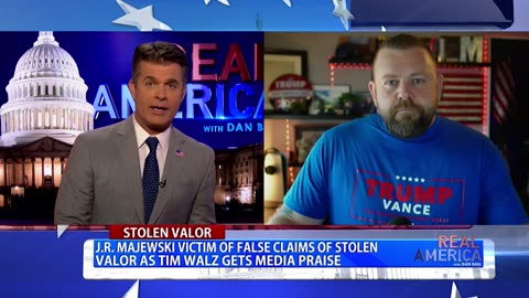 REAL AMERICA -- Dan Ball W/ J.R. Majewski, Veteran Speaks Out On Tim Walz Stolen Valor, 8/9/24