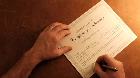 The Signing of Grandfather's Desk