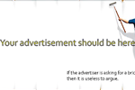 Advertiser's Asking for a Brick