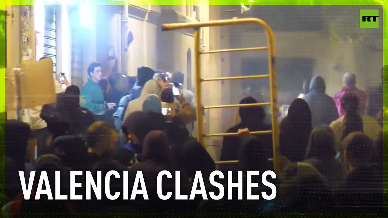 Clashes erupt in Valencia following mass protest