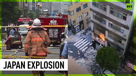Blast rocks building in downtown Tokyo