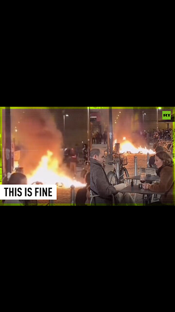 Classic French date | 'One table overlooking the protest, s'il vous plait'