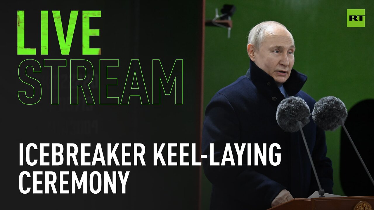 Putin attends icebreaker keel-laying ceremony