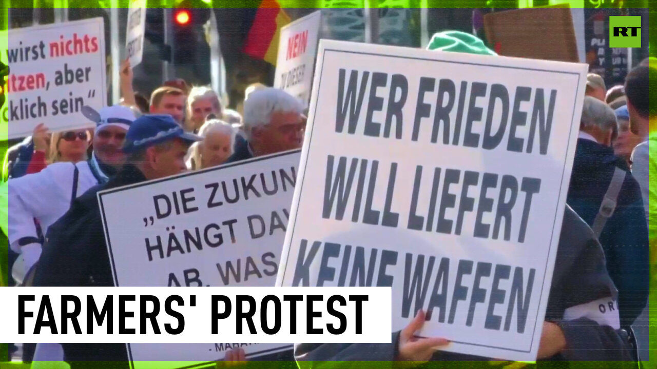 Tractor demo | German farmers protest over energy prices and supply