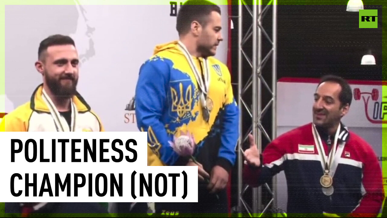 Ukrainian powerlifter refuses (twice) to shake hands with Iranian athlete