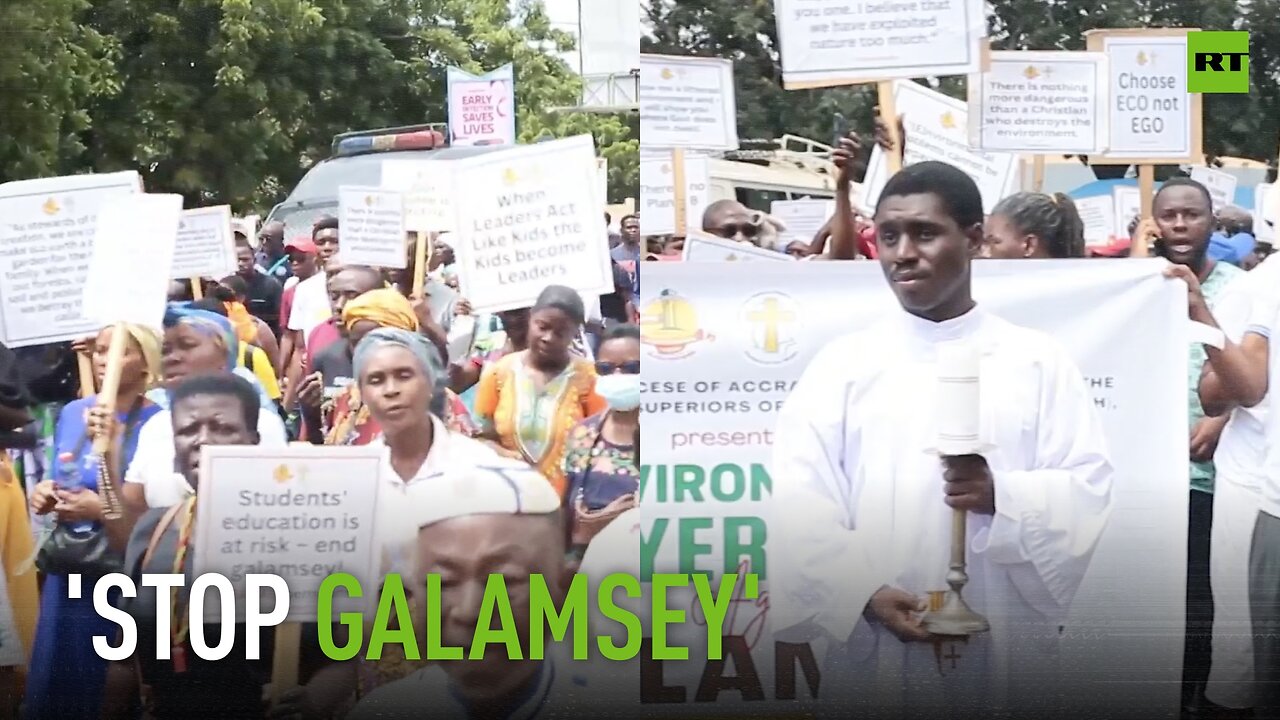 Peaceful environmental prayer walk in Ghana's capital