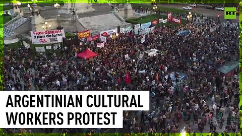 Argentinian cultural workers protest budget cuts