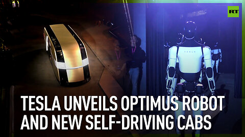 Tesla unveils Optimus robot and new self-driving cabs