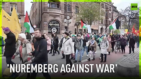 Traditional Easter march in Nuremberg for peace and disarmament