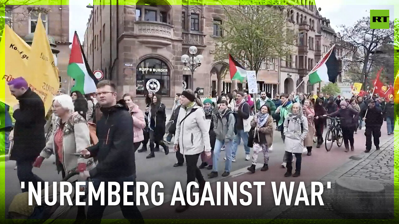Traditional Easter march in Nuremberg for peace and disarmament