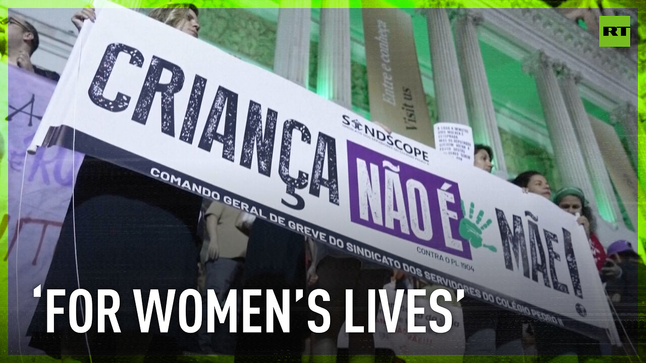 Brazilian women protest against proposed new abortion bill