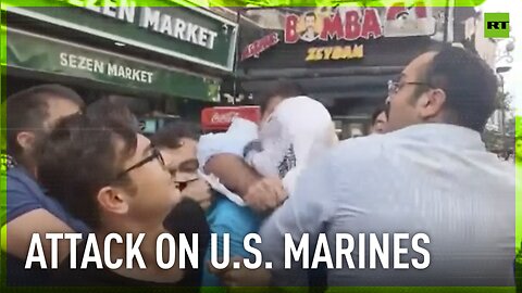 US Marines attacked by Turkish youth group members in Izmir