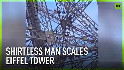 Man climbs Eiffel Tower triggering evacuations hours before Olympics closing ceremony