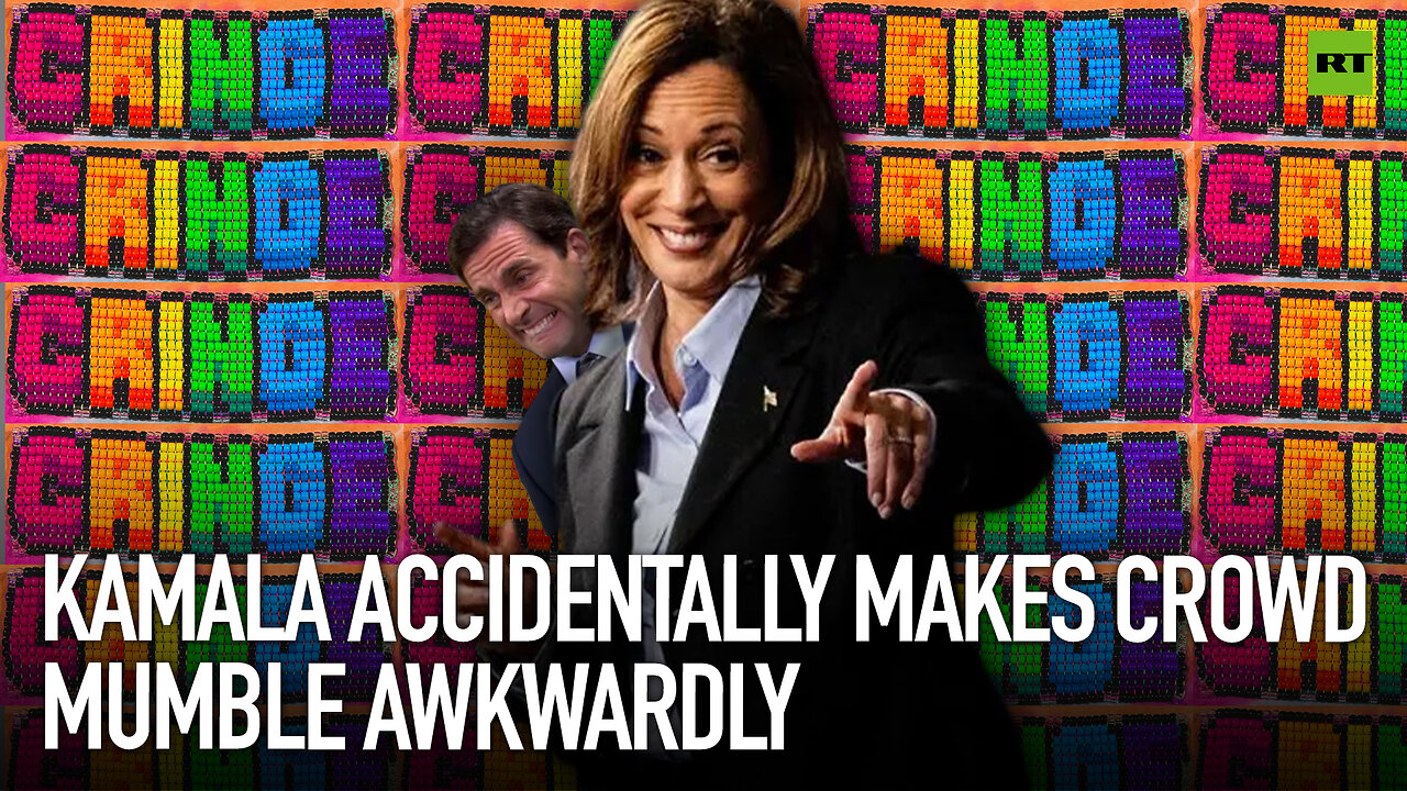 Kamala accidentally makes crowd mumble awkwardly